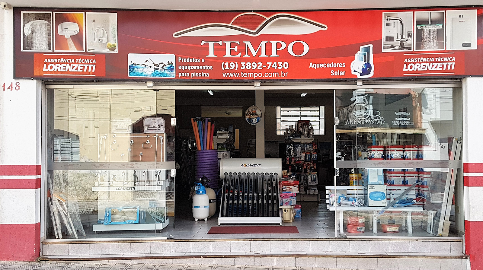 Fachada da Tempo Bombas e Aquecedores